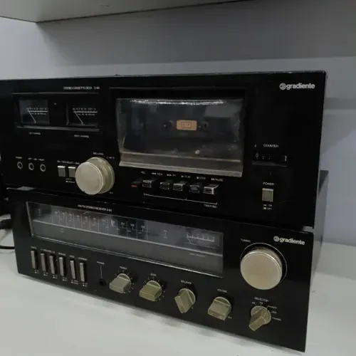 Receiver Gradiente S-96 e Cassette deck s96