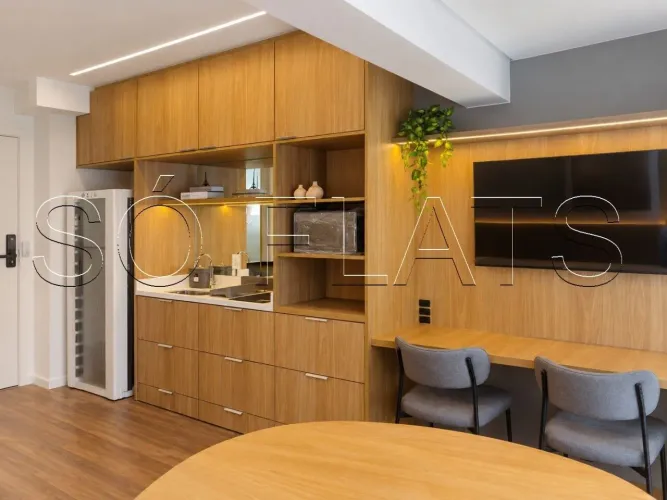 Studio Nik Sunset Paulista, studio disponível para locação contendo 23m² e 01 dormitório.