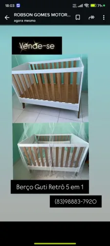 Kit bebe, carinho cosco e berço GUTI multifuncional e andajar.,