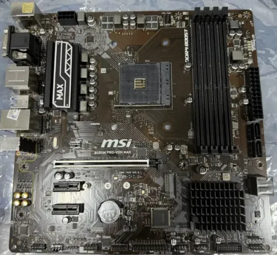 Placa Mãe MSI B450M PRO-VDH MAX, AMD AM4, mATX, DDR4