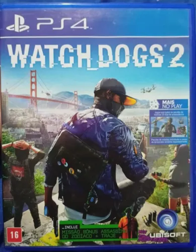 Jogo PS4 mídia física Watch dogs 2