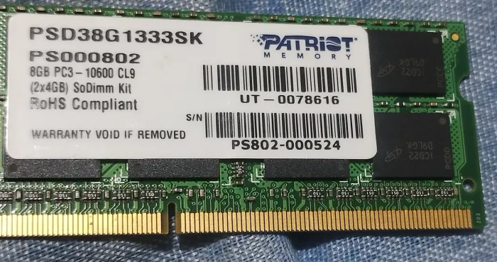 Memória RAM Patriot 8GB DDR3