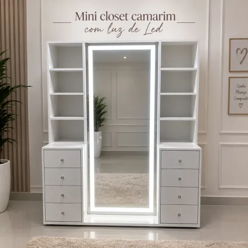 Mini closet camarim - Luz de Led