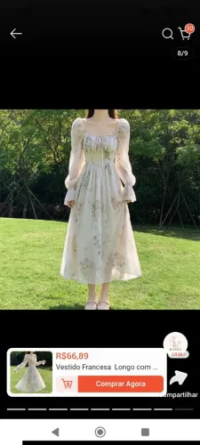 Vestido camponesa lindo.