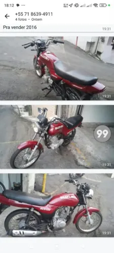 Moto Suzuki 120 boas condições venda ou troca