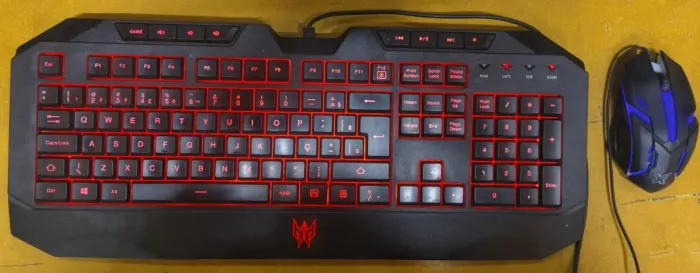 Kit Teclado e Mouse Gamer - Pronto Para Uso