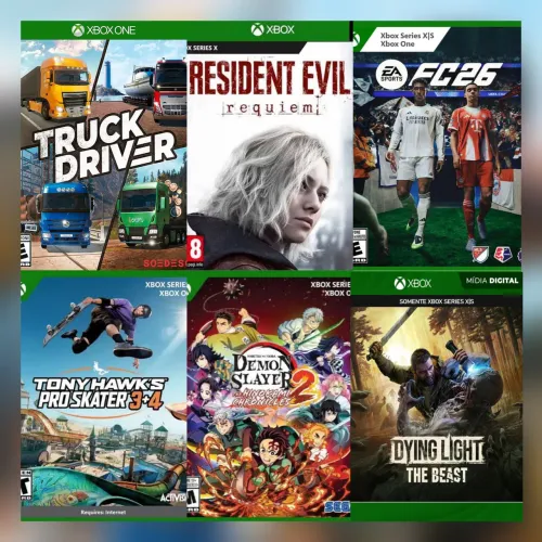 Jogos Xbox one e séries xs