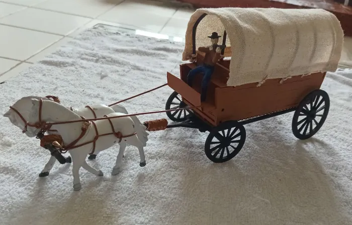 Forte Apache - Miniatura Artesanal Carroça Velho Oeste