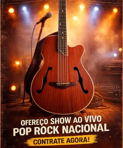 Show ao vivo Pop&Rock - Violão e voz