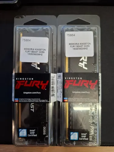 Memória RAM Kingston Fury Beast DDR5 16GB 5600Mhz