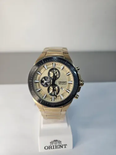 Relógio Quartz Aço Dourado Orient