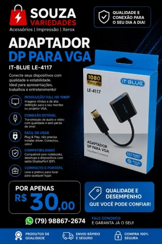 Conversor displayport para VGA 