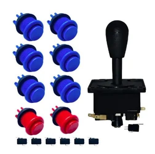 8 Botões Nylon Fliperama 1 Comandos Arcade Eletromatic
