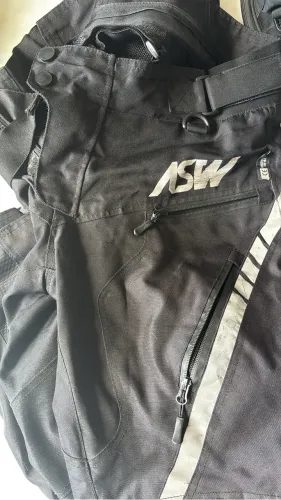 Calça Motociclista ASW Original Preta Tamanho M Impermeável