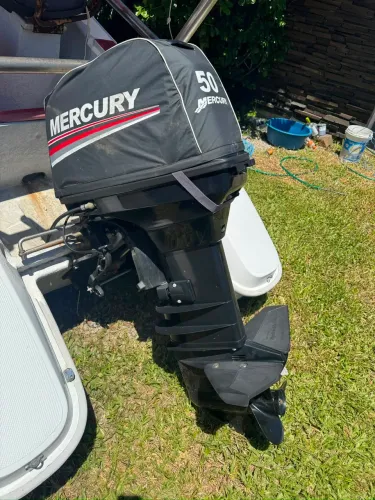 Barco adaptado para pesca de vara.