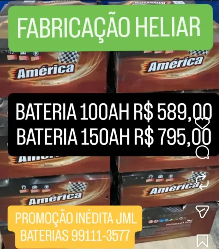 BATERIA 150A AH R$ 398,00 CAMINHÃO
