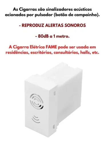 Modulo Campainha Cigarra Bivolt Serie 3945 Fame Evidence