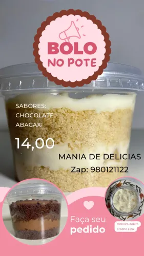 Bolo de pote gourme