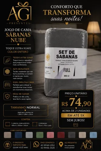 Jogo de Cama Full (Casal)