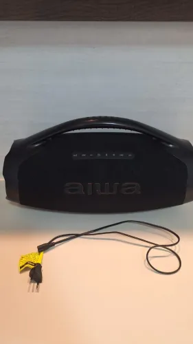 ?Caixa de Som Aiwa Boombox 200W RMS (AWS-BBS-01B) - Seminova em Estado de Nova!