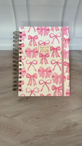 Agenda 2026 laços rosa 