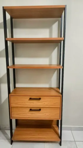 Estante com 2 gavetas mdf
