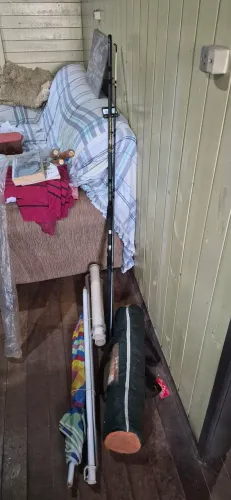 Vara de pesca e equipamentos 