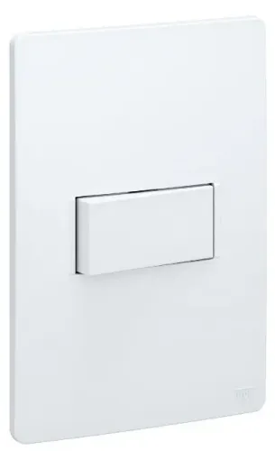 Conjunto Montado 1 Placa 4x2, Suporte e Interruptor Simples Branco