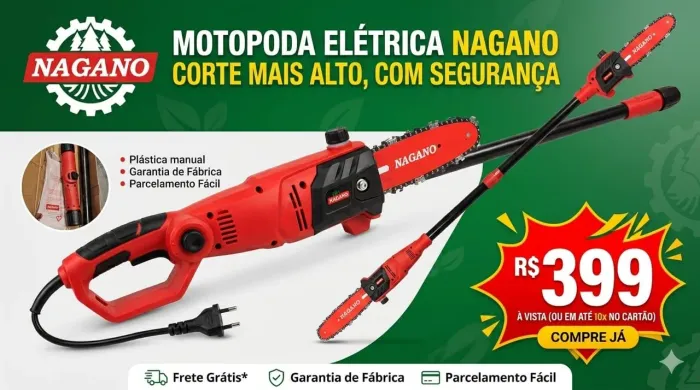Motoserra corta Galhos elétrica  nova