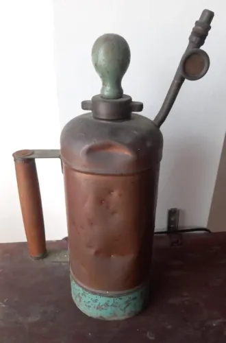 Antigo Pulverizador Manual Excelsior Cobre Raro Colecion Original Década 30_40 Vintage
