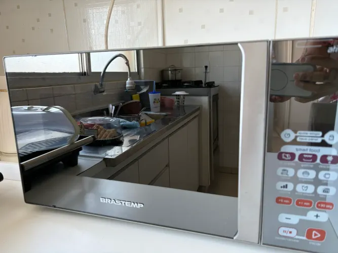 Microondas espelhado Brastemp ative com Grill 30L / 110 