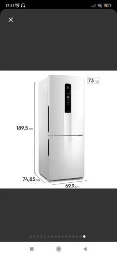 GELADEIRA ELETROLUX INVERSE 490L LACRADA