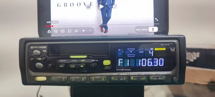 Radio Toca Fitas Pioneer Keh-p5450 Com Bluetooth E Led Top
