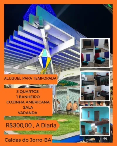 Aluguel Para Temporada e Finais De Semana ) Caldas do Jorro-Ba)