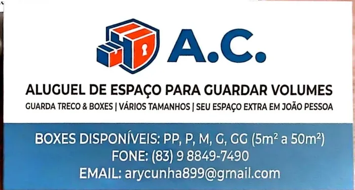 Locação de box para guarda volume, guarda treco,