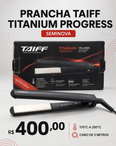 Prancha Taiff profissional