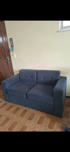 Sofá 2 lugares azul