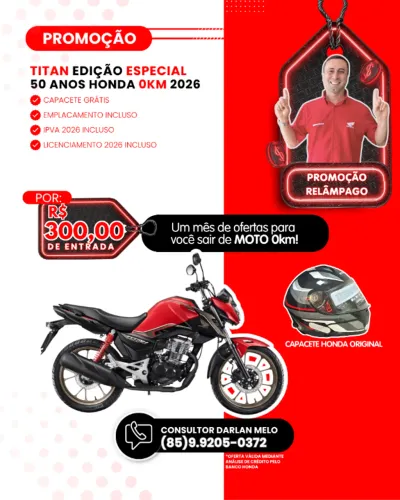 TITAN 50 ANOS DISPONÍVEL - PRONTA ENTREGA