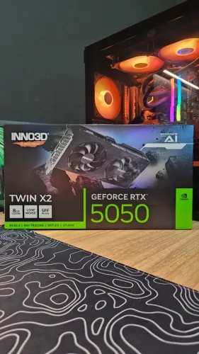 Placa De Video Gpu Inno3d Geforce RTX 5050 Twin X2 8GB 128bits Gddr6 N50502-08d6-174071n