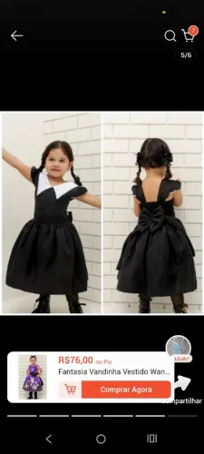 Vestido da wandinha