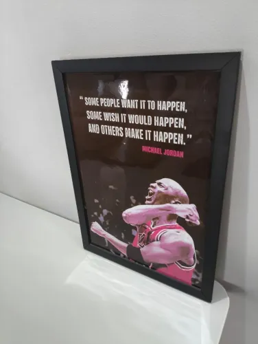Quadro Michael Jordan 40cm - Make it Happen