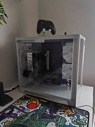 Gabinete Aquário gamer branco 