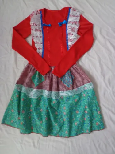 Vestido infantil junino TAM GG 8 /10