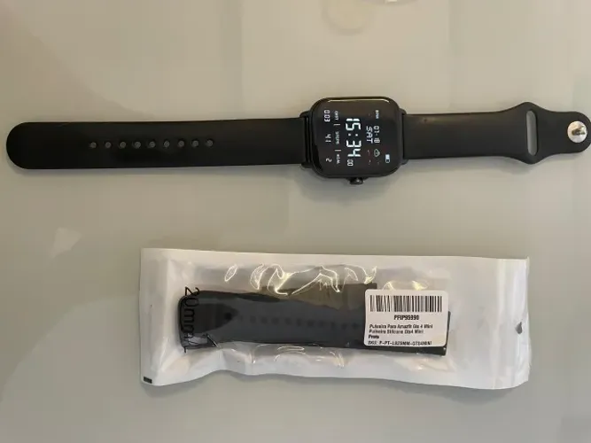 Smartwatch Amazfit GTS 4 Mini GPS Original - Semi Novo + 2 Pulseiras