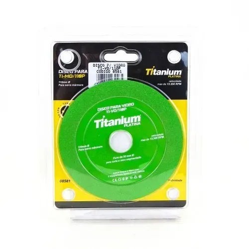 Disco para vidro 110mm ( Titanium )