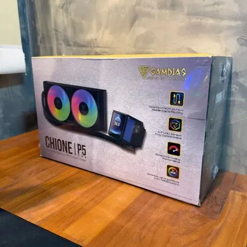 [Novo] Water Cooler Gamdias Chione P5-240 Preto RGB com Display LCD