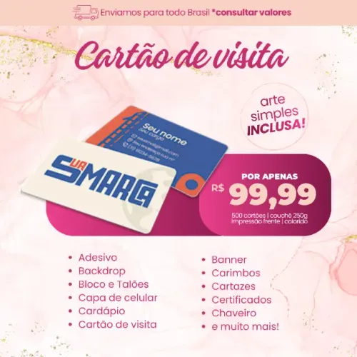 Cartão de Visita Profissional para Empresas e Autônomos