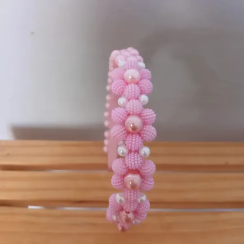 Tiaras de cabelo bordadas a mão 