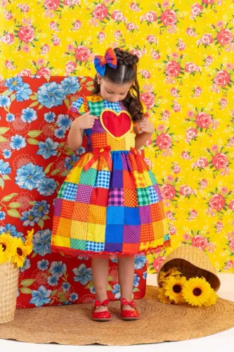 Vestido infantil Batizado