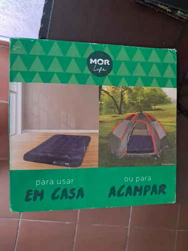 Colchão inflável casal mor novo nunca usado